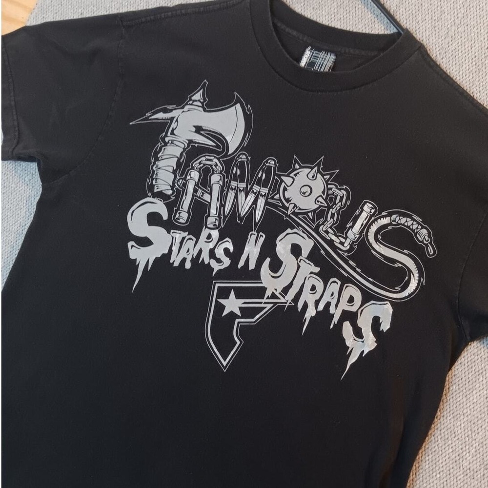 Famous Stars and Straps Graphic Tee Mens Large Black Bring The Pain Short Sleeve - Picture 6 of 16